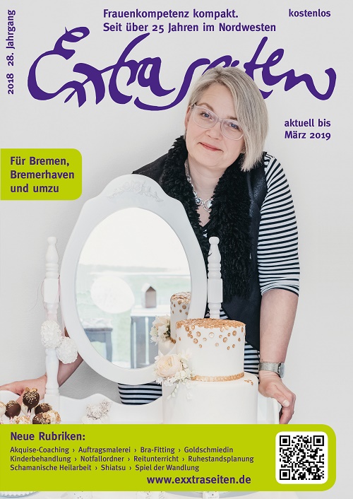 Heike Kahnt von Madame Orange mit Hochzeitstorte und neuen Kreationen